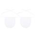 EXCEART 2pcs Neck Trachea Cover Neck Stoma Protector Guards Breathable Cotton Wound Clothes Dressing Shield for Laryngectomy Tracheostomy White