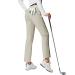 JACK SMITH Women's Golf Trousers Elastic Waist Quick Dry Water Resistant Work Pants Lighweight Travel Pant UPF 50+(Khaki,L)