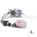 Personalized Pacifier Holder for Girls & Boys | Many Colors | Baby Gift for Birth & Baptism | Fox (Pink) - Buy Online on GoSupps.com