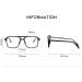 Fashionable Anti-Blue Light Reading Glasses | Anti-Glare Computer Readers - 3.00 Power C6 | Stylish Big Frame Eyewear for Comfort & Eye Protection - Buy Online on GoSupps.com
