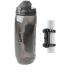 FIDLOCK Twist Bottle 590 Set- Bike Water Bottle Holder with Attached Bottle - Cage Free Magnetic Mount - Clear Smoke