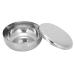 Men's Beard Shaving Bowl | Stainless Steel Soap Foam Cup & Dish with Lid for Perfect Shaving Care - Buy Online on GoSupps.com