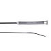 HORZE Ashton Dressage Whip with Comfortable Gel Handle Black US 40 in (EU 100 cm)