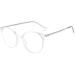 Shop Fuqinqingoz Retro Anti-Eye Reading Glasses - Trendy Pink Blue Light-Blocking Round Flat Lens +100 - Buy Online on GoSupps.com