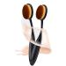 DNHCLL 2 PCS Professional Oval Loose Powder Toothbrush Foundation Makeup Brushes for Blending Liquid  Cream or Flawless Powder Cosmetics