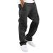 Cargo Pants for Men Casual Joggers Athletic Pants Loose Fit Hiking Trousers Outdoor Wearing Pants with Pockets Black Large