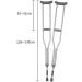 Crutches for Adults Underarm Disabled Axillary Cane Aluminum Crutches Fit 135 Cm to 185 Cm Tall Great for Travel or Work Independence A Stor singel - Buy Online on GoSupps.com