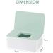 Jiuzcare Wet Wipes Dispenser Box - Reusable Baby Wipe Holder for Home, Office, Car - Green - Buy Online on GoSupps.com