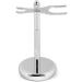 Stylish Stainless Steel Razor Holder & Shaving Brush Stand for Men - Portable Shaving Rack 2.9x6 Inches - Buy Online on GoSupps.com