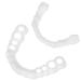 Pinicecore super comfortable false teeth upper perfect smile fit flex teeth fits for incorrect tooth cover practical tooth white tool