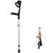 Forearm Crutches Adjustable Forearm Crutches 1 Pair of Sturdy Aluminum Lighter Crutches Handle with Comfortable high Density Grip Lightweight Arm Crutch Journey