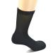 Yomandamor Men's 4 Pairs Cotton Seamless Diabetic Crew Socks with Non-binding Top 10-13 4 Pairs Black