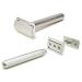 Aluminum Double Edge Safety Razor - Luxury Three Piece Razor for Men | Modern Design for Classic Shave | Raw Silver Finish - Buy Online on GoSupps.com