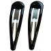 Pair of Large black Hair Clips Snap Bendies Sleepies 9cm ( BLACK ) - Buy Online on GoSupps.com