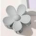 Candy Colored Hair Claw Clips Flower Hair Clips Big Cute Claw Clips Thick Hair Scrub Hair Clip Sweet Flower Clip (Gray)