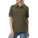 Women's UV Sun Protection Fishing Shirts Long Sleeve Hiking Safari Shirts Army Green Small