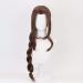 Final Fantasy VII Aerith Gainsborough Cosplay Wig - 100cm Pigtail Wavy Curly Hairpiece for Women - Buy Online on GoSupps.com