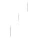 Solustre 3st ear cleaner Stainless steel inoxlm Skin care tools Massage accessories acupuncture puncture for the visual skin meridian massage stick acupuncture pen acupuncture point stickers silverx3stk 13x0.6x0.6cmx3pcs