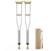 Crutches for Adults Underarm Aluminum Underarm Crutches for Youth/Adult/Tall Adult Crutches Double Adjustable Lightweight Shock Absorber Universal Crutches for Walking Great for Lucky Star