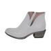 Winter And Autumn Fashion New Boots for Women, Slim Zipper Low Heel Ankle Boots, Casual Solid Color Cowboy Boots, Comfortable Simplicity Round Toe Western Boots, Winter Boots Knight Boots Work Boots