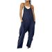 Womens Button Down Work Shirts Long Sleeve Bodysuits Basic V Neck Leotard Jumpsuits Rompers Black A03#navy 3X-Large