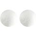 White Drying Balls Drying Wool Ball Anti-Entanglement Dryer Balls Reduce Static Electricity Household Laundry Products Household Supplies(2 pcs-no Pattern)
