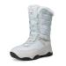 NORTIV 8 Women's Mid-Calf Waterproof Snow Winter Boots Outdoor Fur Lined Insulated Boots 11 Silver Gray