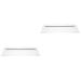 Hemoblo 2st keyboard rest clear presentation stand keyboard stand aesthetic desk accessories gaming accessories keyboard display keyboard increase acrylic claviatur slipproof transparentx2stk 43x14cmx2pcs