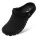Besroad Outdoor Hiking Slip on Sandals Sports Water Shoes Fashion Sneakers Slippers Classic Clogs for Women Men 8 Women/6.5 Men Black