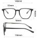 Fuqinqingoz Designer Computer Reading Glasses - Anti-Blue Light & Eye Load - Large Flat Light Mirror (+0.00 Color: C3) - Buy Online on GoSupps.com