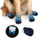 Neuwee Dog Shoes - Waterproof Anti-Slip Boots for All Sizes | 4-Set with Reflective Straps for Paw Protection (Large Blue) - Buy Online on GoSupps.com