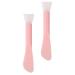 Minkissy 2pcs silicone face brushes face mud applicator brush hairless moisture creams Applicator tools for body butter hair growing distance beauty delivers