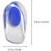 Buy LIXBD 3 Pairs Silicone Gel Heel Cups for Plantar Fasciitis - Non-Slip Cushion Insoles for Men & Women - Blue - Buy Online on GoSupps.com