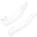 Buy Upper & Lower Jaw Temporary Whitening Denture Sets | Non-Retaining Simulation Dentures with Brackets - International Shipping Available - Buy Online on GoSupps.com