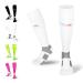CFA V1 Quality compression socks for men and women - ideal for running gym cycling muscle recovery or workouts - sustainable Danish design S 2 Pairs -Weiß