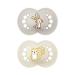 Mam Original pacifiers in a set of 2 made of silicone Skinsoft with pacifier bag 6-16 months neutral
