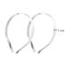 Csirnto Silver Hair Ropes - 10 Pieces Metal Hair Bands | DIY Accessories for Men & Women | Stylish Hair Hoops & Ties Set - Buy Online on GoSupps.com