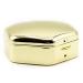 Gold Octagon - Pocket Purse Portable Travel Pill Box & Medicine Organizer (3 Compartments)