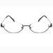 Buli oval reading glasses reading aid glasses 1.5 semi -glasses black semi -fire Reading glasses for women and men Blue light blocked (size: +2.5)