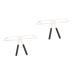 Didiseaon 2pcs Tools Grooming Stencil Three-point Eyebrow Ruler Brow Stencils Mold Eyebrow Shape Calipers Miss mediumx2pcs As Shownx2pcs