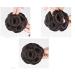Stylish Brown Black Clip-On Wig with Diamond Ball Hairpin | Women's Hair Accessory - Buy Online on GoSupps.com