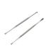 HLLMX 2 PCS Stainless Steel Ear Spoon Spiral Ear Wax Cleaner Ear CleaningTool Earpick Spoon Double-Ended Ear Cleaning Tool 360 Spiral Massage Ear Pick Ear Canal Cleaner for Kids and Adults&Senior