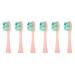 NELL&WELL 6 Pieces Replacement Toothbrush Heads for NW-006/NW-007 Sonic Electric Toothbrush (Pink)