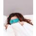Lunashade Sleep Beauty Soft Eye Mask with Deep Sockets for Easy Blinking (Light Blue) + Microfiber Cloth - Buy Online on GoSupps.com