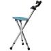 Adjustable Crutches Foldable Canes Walking Stick Aluminum Alloy T Handle Non-Slip Base with Small 4 Leg Base with LED Light- Balck Family - Buy Online on GoSupps.com