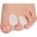 Sumifun silicone toe separator for overlapping toes 8 pairs of gel-bunion corrector pads for crooked toe spreaders hammer toe spacer reusable big toe divider for women men