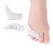 6Pcs Pinky Toe Separator and Protectors  3-Holes Toe Separators for Overlapping Toe  for Curled Pinky Toes Correct and Protect  Pain Relief from Friction