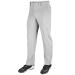 CHAMPRO Open-Bottom Loose-Fit Baseball Pant with Adjustable Inseam and Reinforced Sliding Areas Large Grey