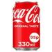 Coca Cola Coke Original Cans Soda Fizzy Drink 24x330ml - Buy Online on GoSupps.com