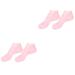 DOITOOL 2 Pairs Sock Beauty Care Moisturizing Tableware Sucker Oil Reusable Spa Soften Moisture Booties for Women Skin Protect Soles Nourishing Women s Women's Pink Sebs Silicone Gel Foot